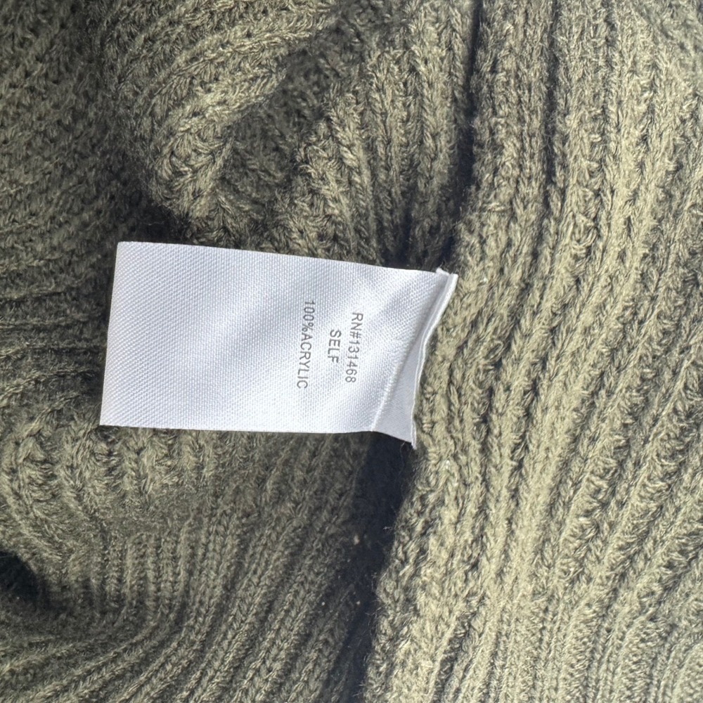 NWT VICI-Nordstrom Colorblock Mock Neck Knit Sweater Dress‎ Olive Cream Black XS - Picture 11 of 13